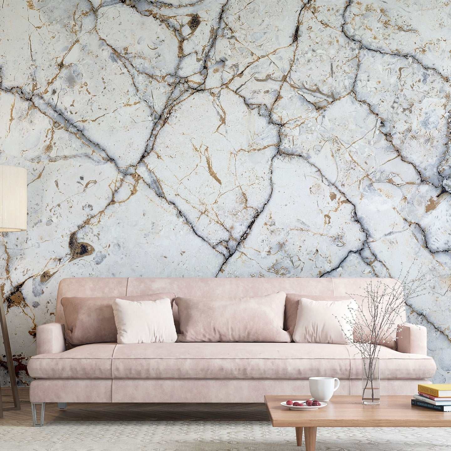 Cracked White Marble / Marbre blanc fissuré