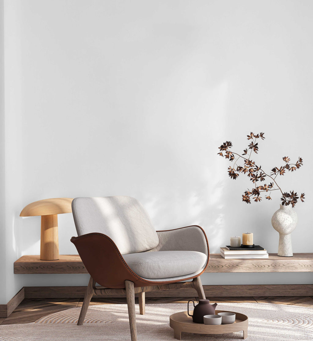 Light Cream Wallpaper, Rich Textured Wallcovering, Traditional, White Light Color