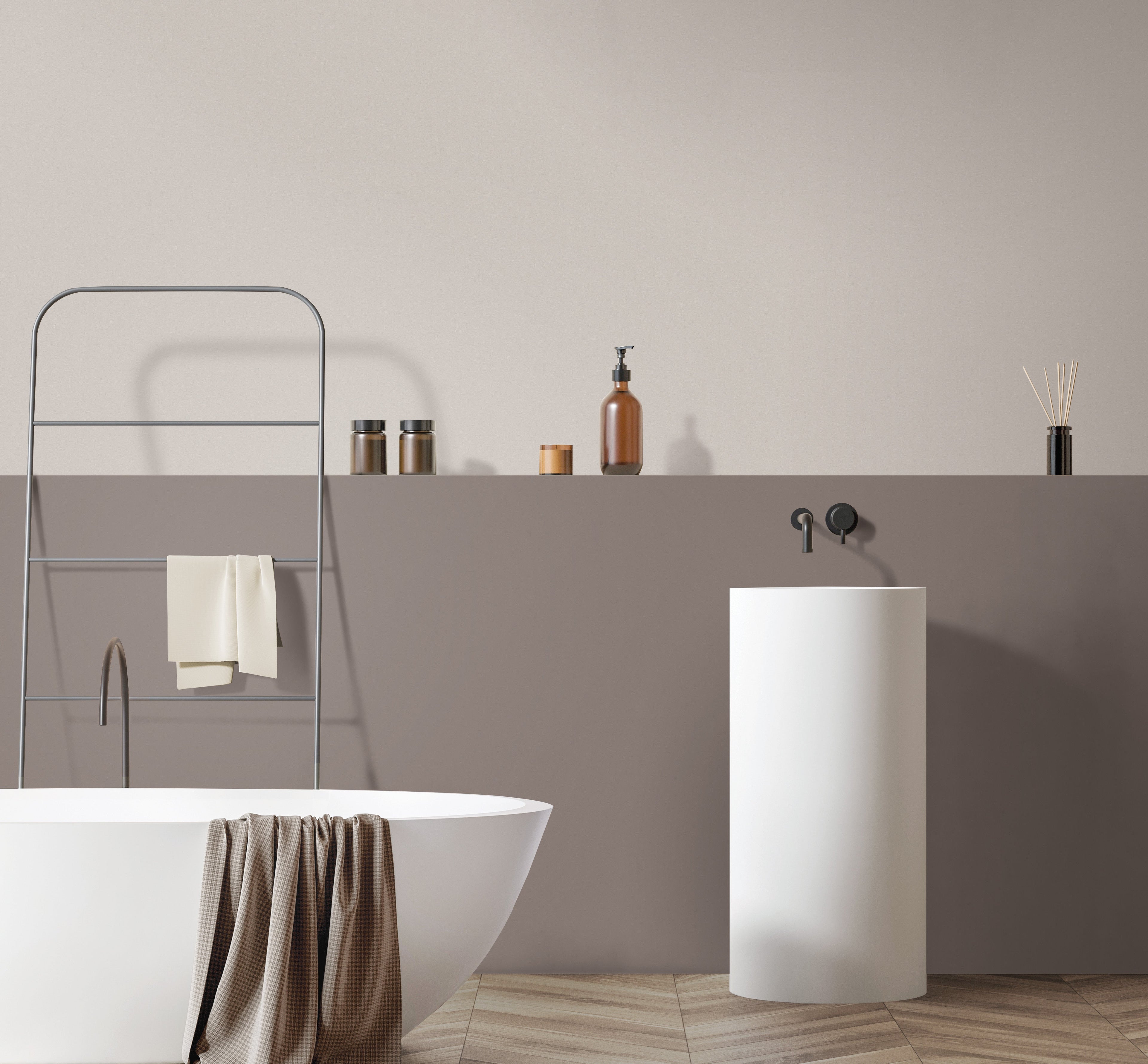 Light Beige Wallpaper, Rich Textured Wallcovering, Traditional, White Light Color