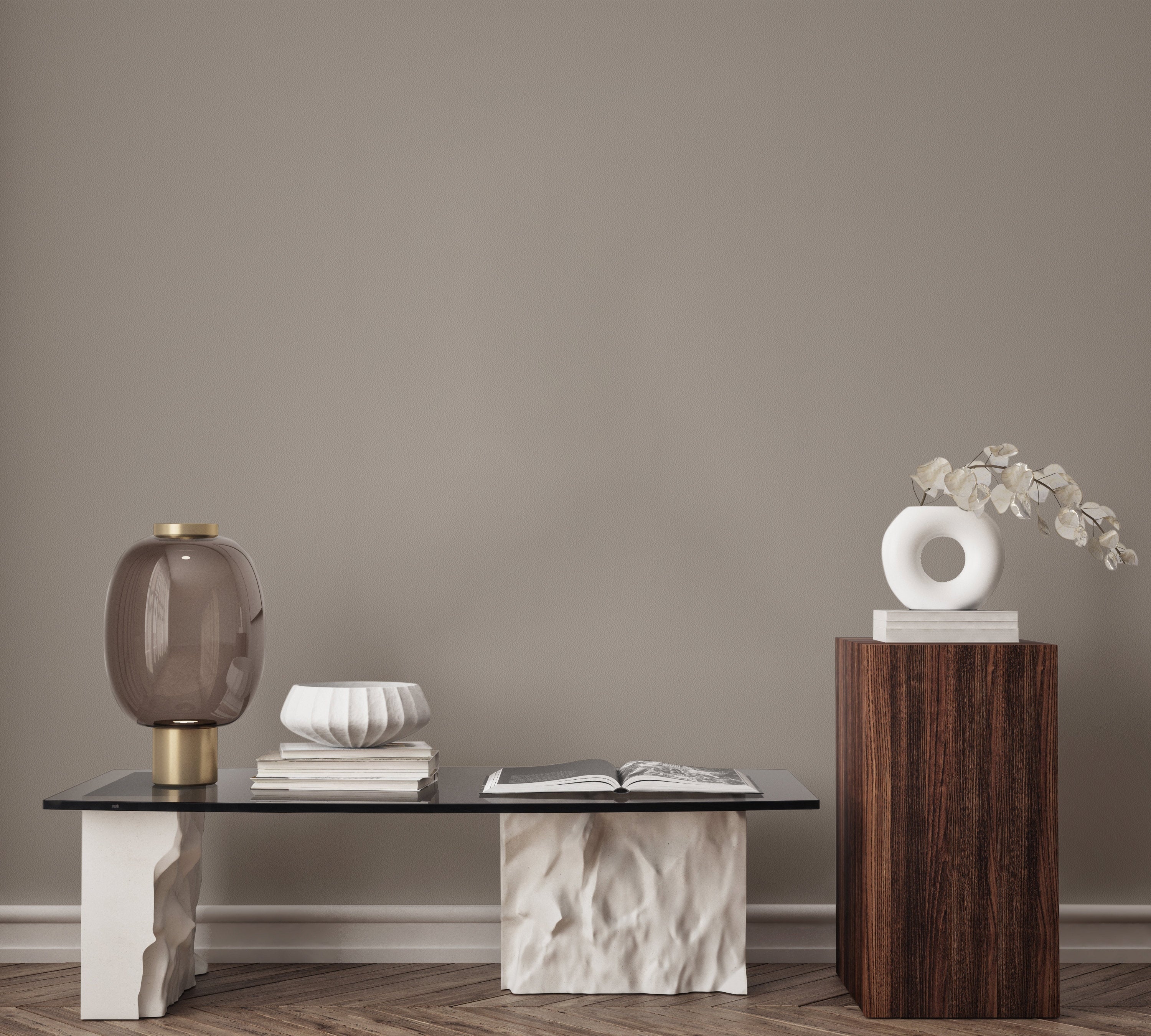 Soft Light Beige Minimal Texture Wallpaper, Rich Textured Wallcovering, Traditional, White Light Color