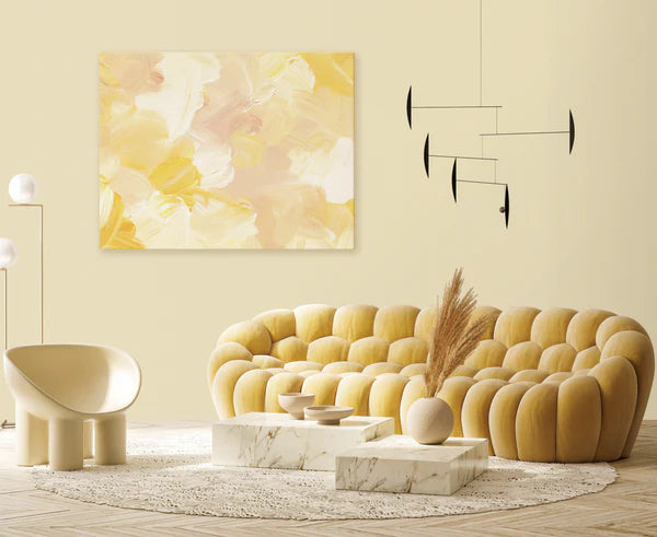 Soft Cream Embossed Wallpaper