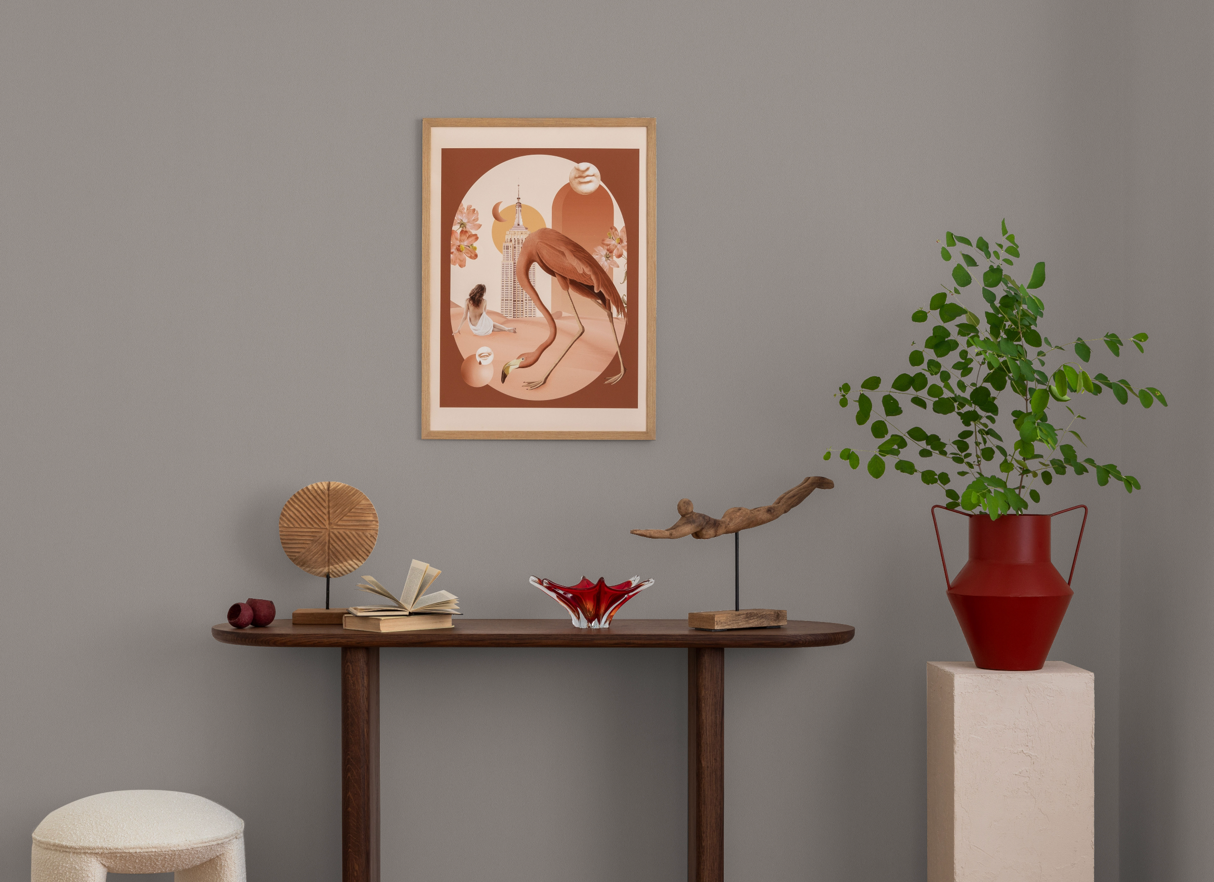 Velvet Cream Wallpaper, Matte Gray Wallpaper, Modern & Minimalist Wall Covering,Modern Look Neutral Colors Glittering Wallcovering