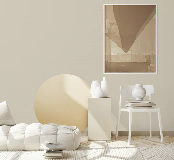 Elegant Light Brown Embossed Wallpaper