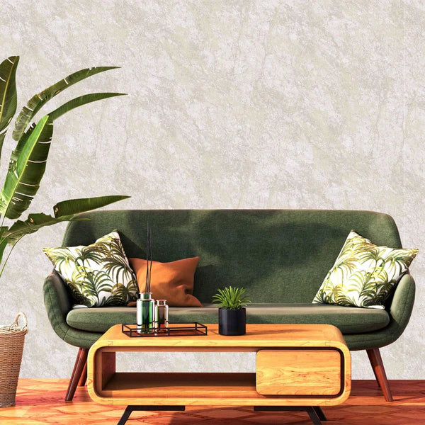 Cream Modern Textured Distressed Wallpaper