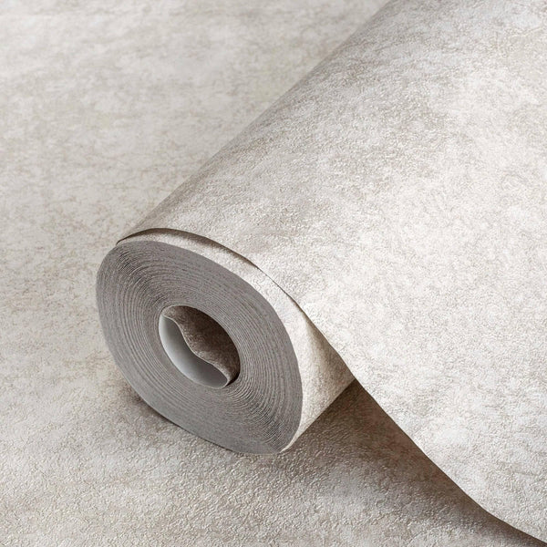 Cream Modern Textured Distressed Wallpaper