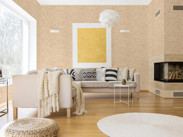 Cream Timeless Distressed 3D Embossed Wallpaper