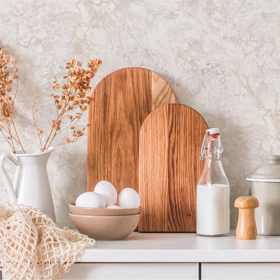 Decorative Marble Embossed Light Beige Textured Wallpaper