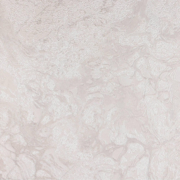 Modern Marble Embossed Silver Flower Wallpaper