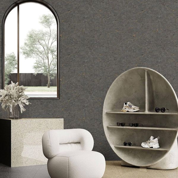 Modern Stone Embossed Wallpaper
