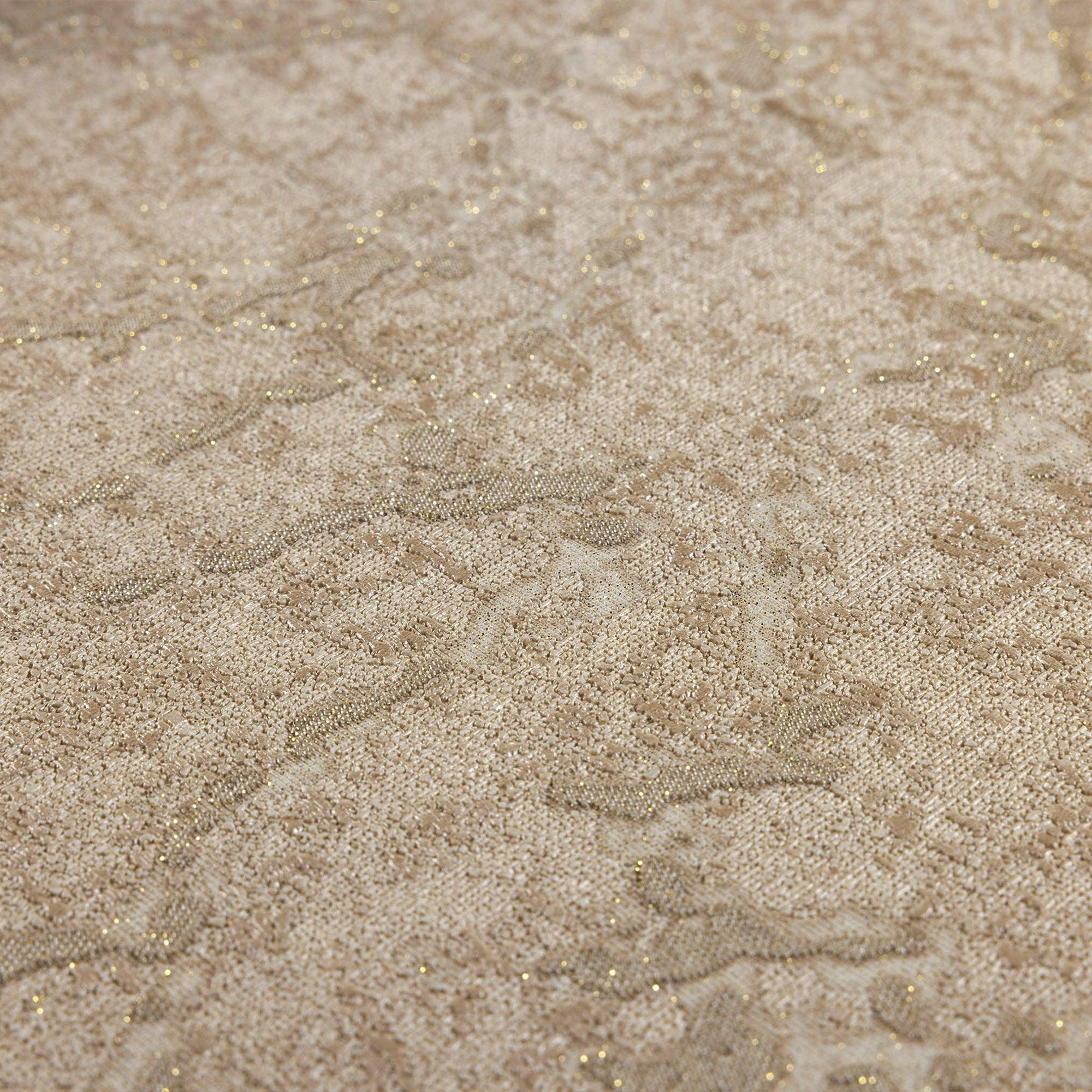 Sleek Abstract Embossed Wallpaper, Beige, Rich Textured Plain Modern Shimmering Wall Decor, Non-Woven Wallcovering
