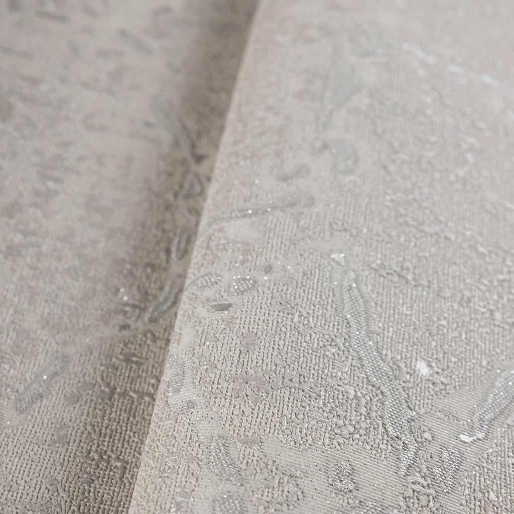 Sleek Abstract Embossed Wallpaper, Light Gray Rich Textured Plain Modern Shimmering Wall Decor, Non-Woven Wallcovering
