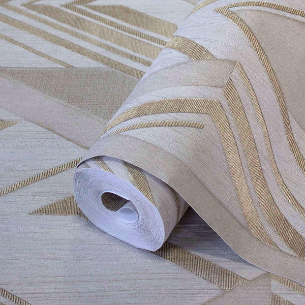 Stylish Herringbone Geometric Wallpaper