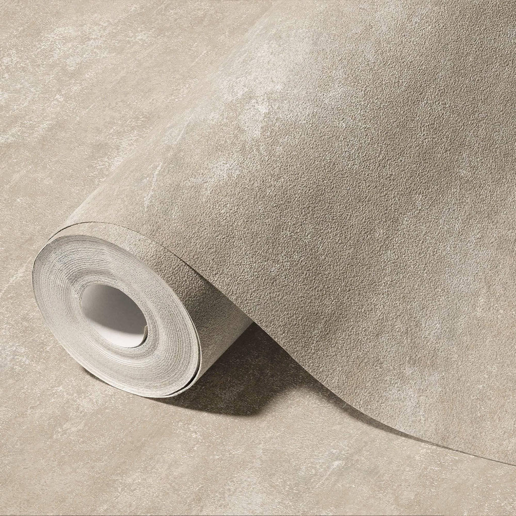 Timeless Distressed Embossed Wallpaper, Beige, Light Neutral Worn Abstract Rustic Pattern Modern Wallcovering For Home And Commercial Use, Rich Textured Wall Accent