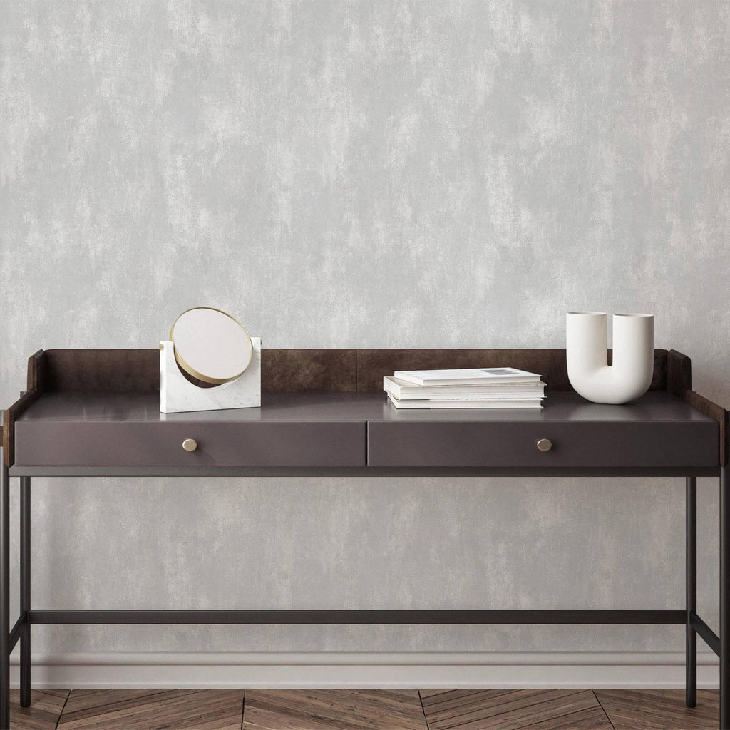 Timeless Distressed Embossed Wallpaper, Ivory Worn Abstract Rustic Pattern Modern Wallcovering For Home And Commercial Use, Rich Textured Wall Accent