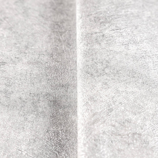 White Distressed Rustic 3D Embossed Wallpaper